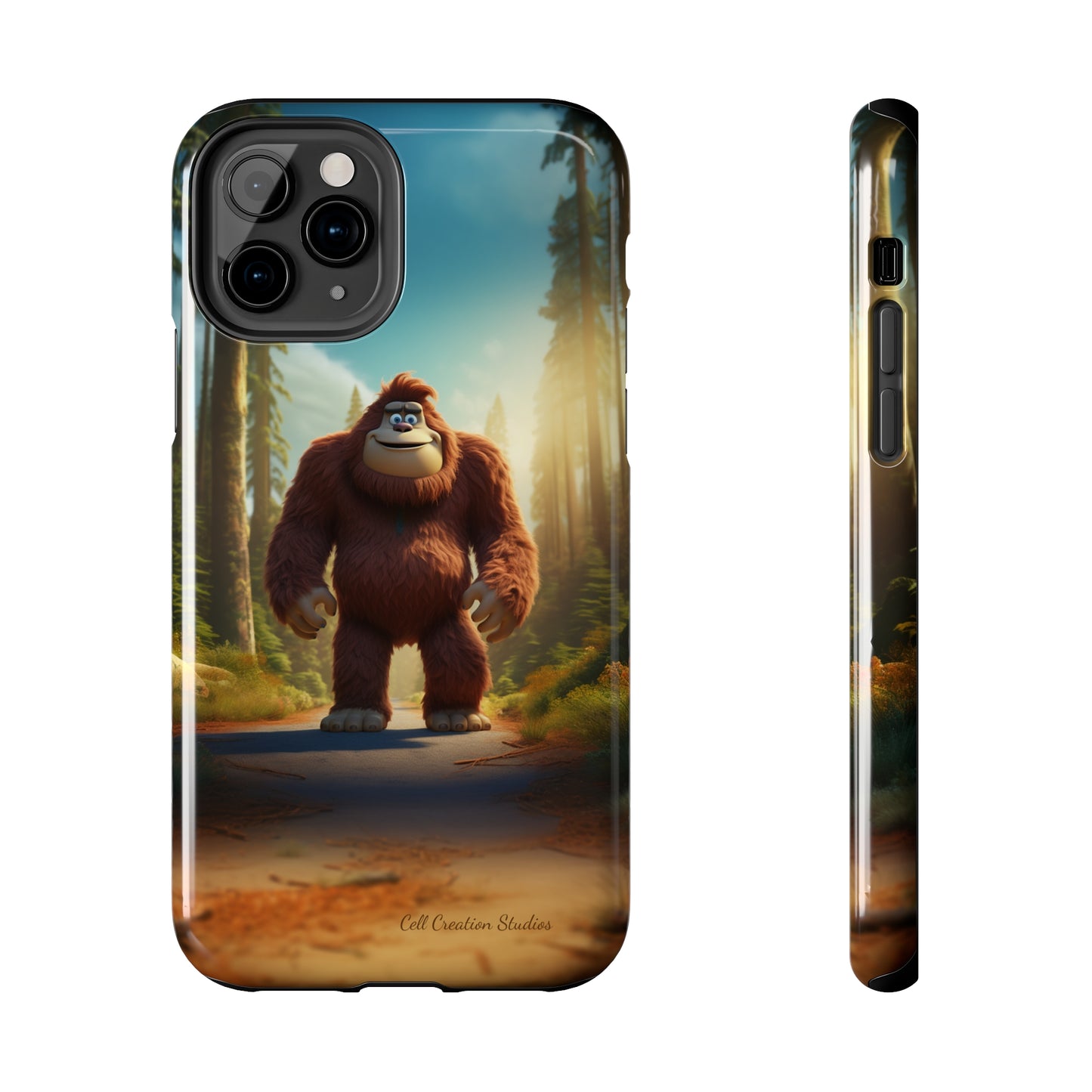 The "Trail Trekker" Bigfoot Cartoon Phone Case -Tough Phone Cases