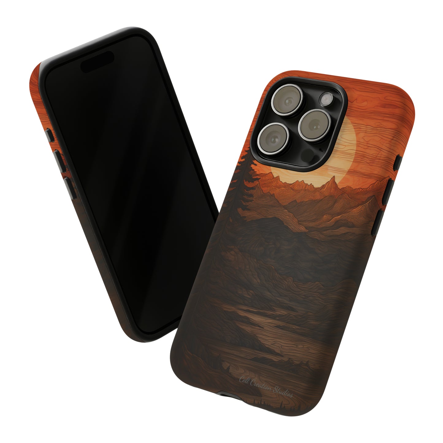 The "Sunset Mountains" Phone Case -Tough Cases