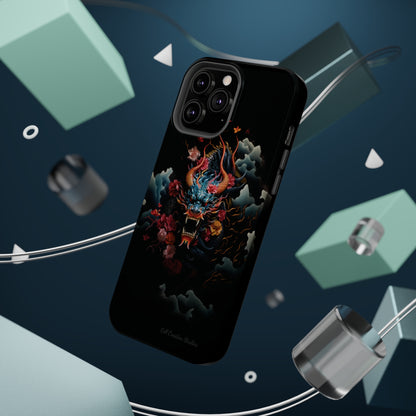 Introducing the "Japanese Dragon Majesty" Cell Phone Case – Embrace the Legend in Style -MagSafe Tough Cases