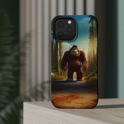 The "Trail Trekker" Bigfoot Cartoon Phone Case -MagSafe Tough Cases