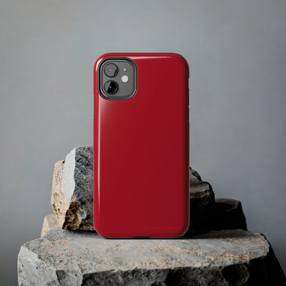 "Bold Crimson Shield" -Tough iPhone Cases