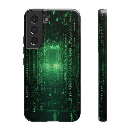 Introducing our "Digital Code Stream" Cell Phone Case – where style meets technology for your device's protection -Tough Cases