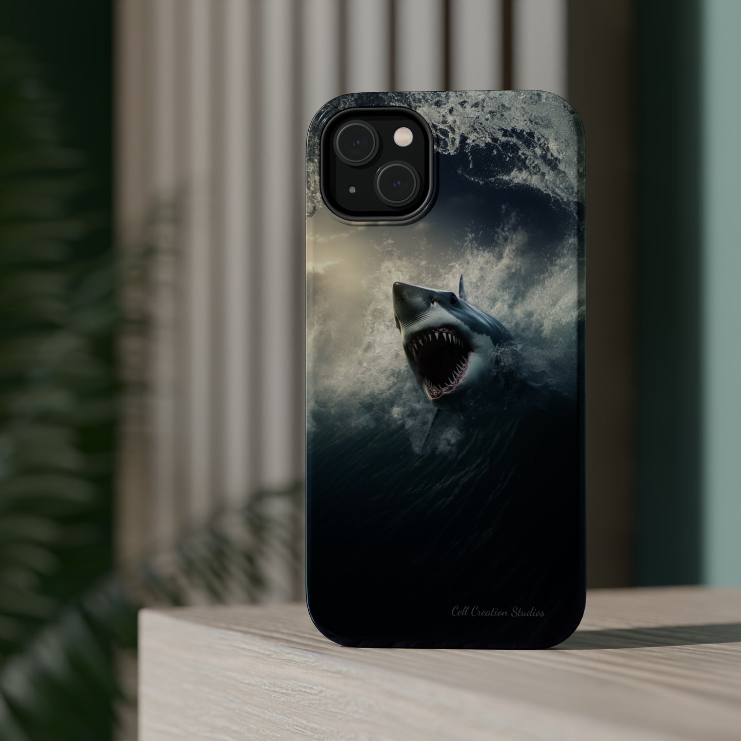 The "Ocean King Great White Shark" Phone Case -MagSafe Tough Cases