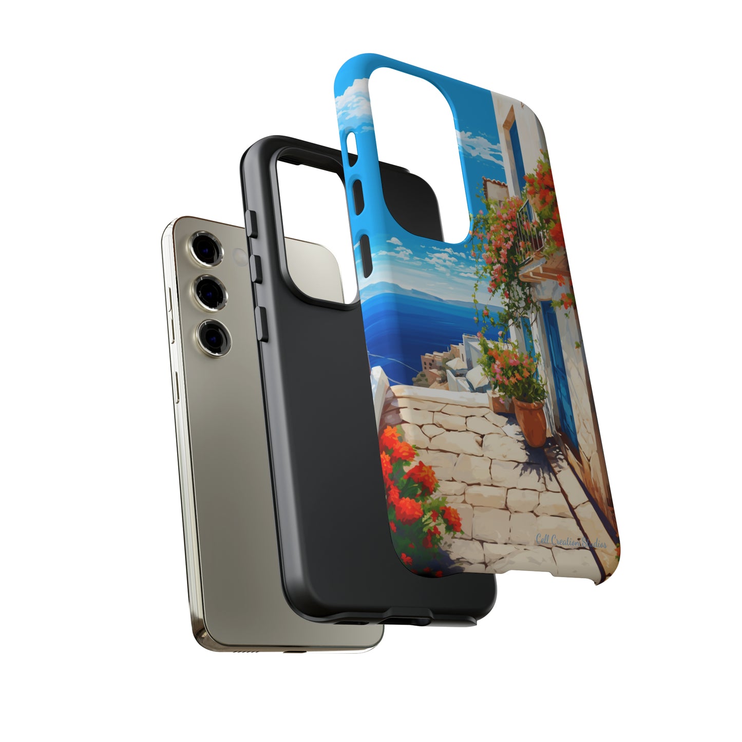 "Mediterranean Bliss Horizon" -Tough Samsung Phone Cases