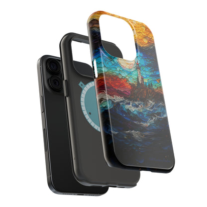 "Coastal Canvas Guardian" -MagSafe Tough iPhone Cases