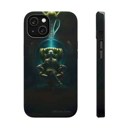 Introducing the "Galactic Advisor" Cell Phone Case - Embrace Alien Wisdom -MagSafe Tough Cases