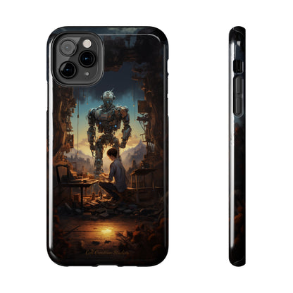 Introducing the "Mechanical Bond" Cell Phone Case – Witness a Captivating Moment of Giant Robot and Boy -Tough Phone Cases