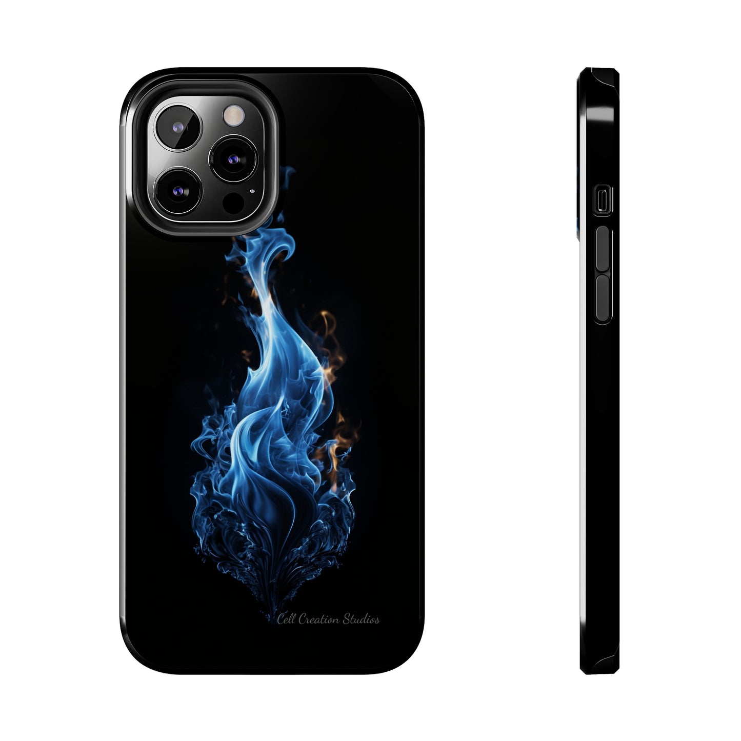 "Blue Flame" Phone Case: Ignite Your Style with Fiery Elegance -Tough Phone Cases