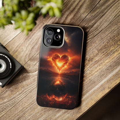 Introducing the "Flaming Heart" Cell Phone Case – Ignite Your Passion! -Tough Phone Cases