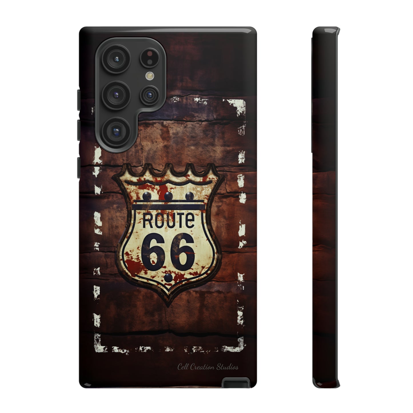 "Retro Route 66" Phone Case -Tough Cases