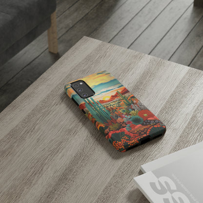 "Desert Bloom Embroidery" -Tough Samsung Cases