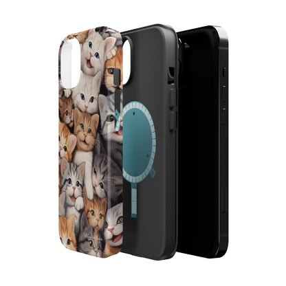 "Kitten Cuddle Haven" Phone Case -MagSafe Tough Cases