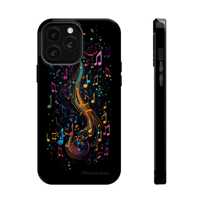 Elevate Your Style and Passion for Music with Our "Harmonious Notes" Cell Phone Case -MagSafe Tough Cases