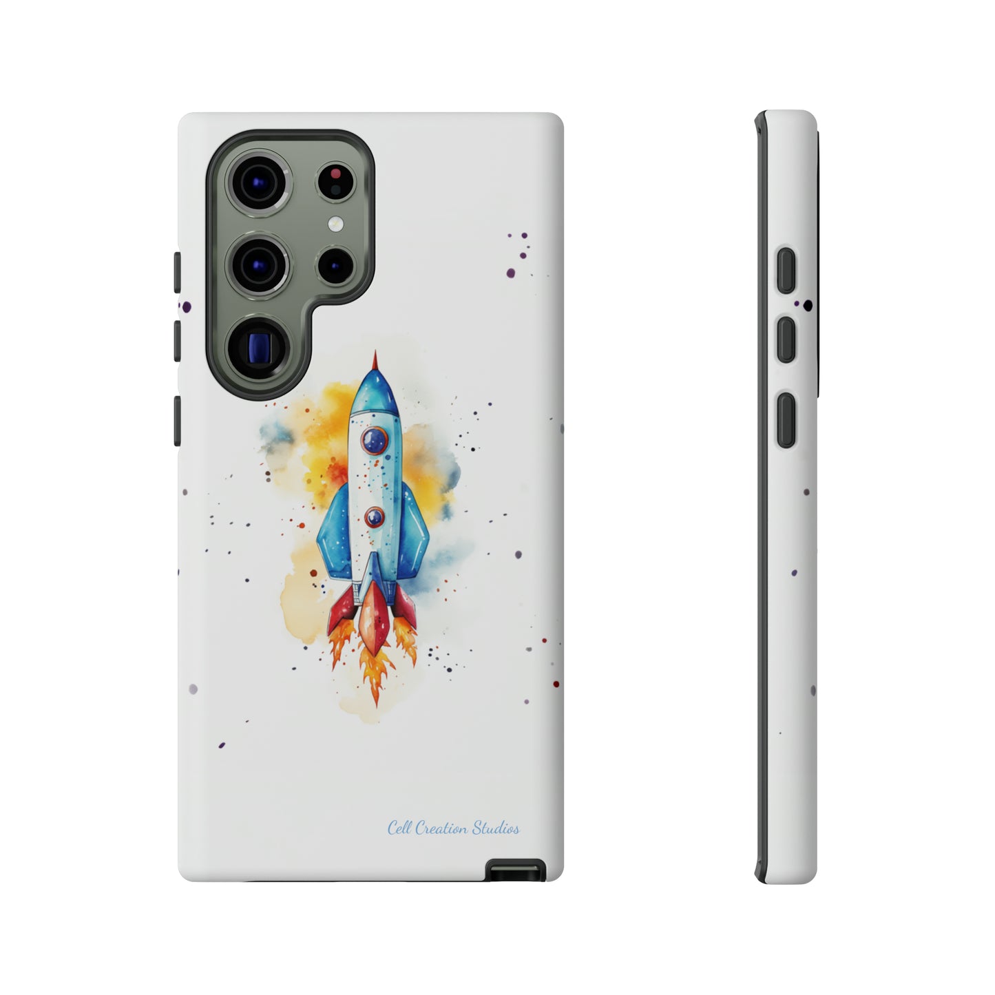 Introducing our "Cosmic Rocket" Cell Phone Case – Where Style Meets Adventure -Tough Cases