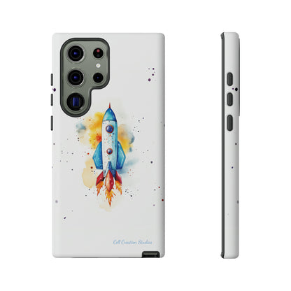 Introducing our "Cosmic Rocket" Cell Phone Case – Where Style Meets Adventure -Tough Cases