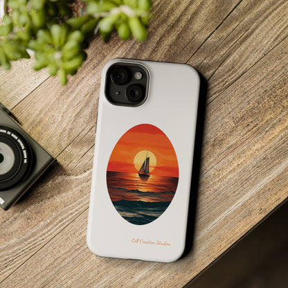 "Sailboat Sunset Serenity" -MagSafe Tough iPhone Cases