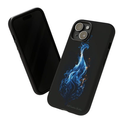 "Blue Flame" Phone Case: Ignite Your Style with Fiery Elegance -Tough Cases