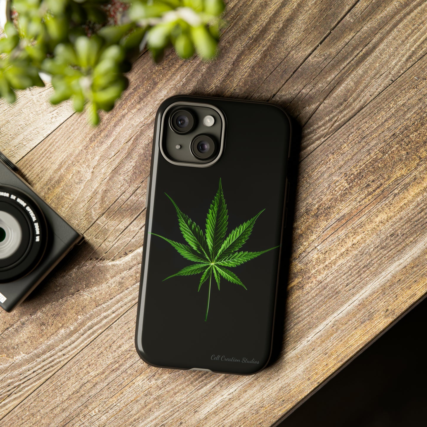 "Cannabis Chic" Marijuana Leaf Phone Case -Tough Cases