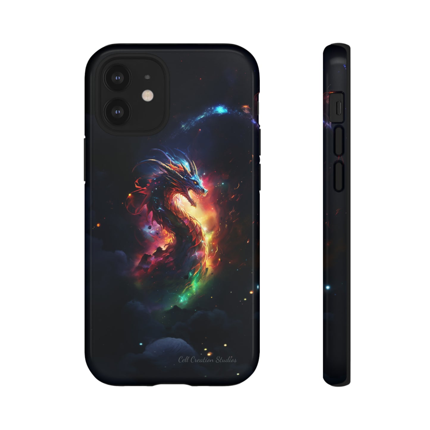 "Cosmic Dragon Unleashed" -Tough iPhone Cases