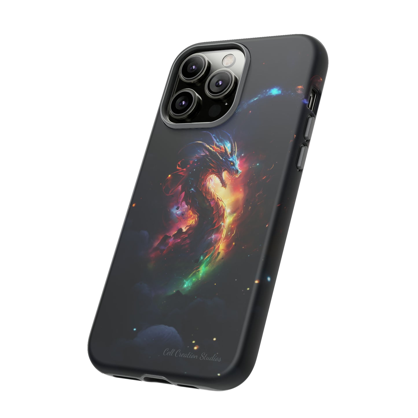 "Cosmic Dragon Unleashed" -Tough iPhone Cases