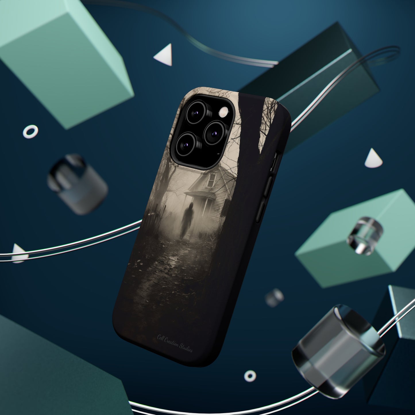 Introducing the "Ethereal Encounter" Cell Phone Case – Unveil the Mystery of the Ghostly Presence -MagSafe Tough Cases