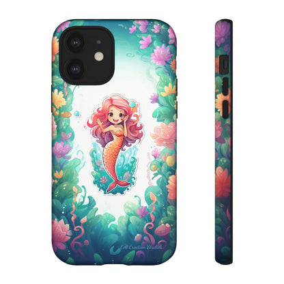 "Pink Seaflower Mermaid" -Tough iPhone Cases