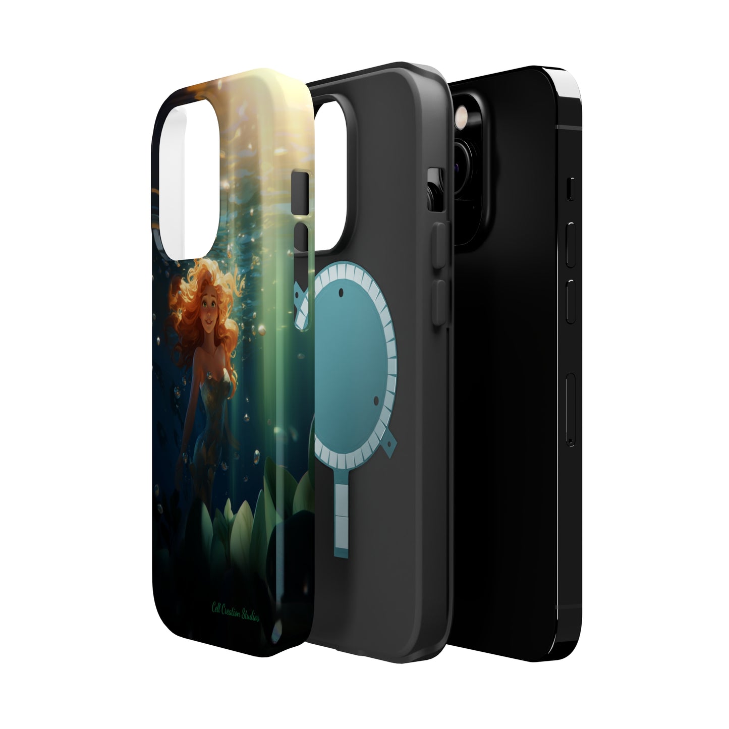 Dive into Enchantment with Our "Ariel Little Mermaid" Phone Case -MagSafe Tough Cases