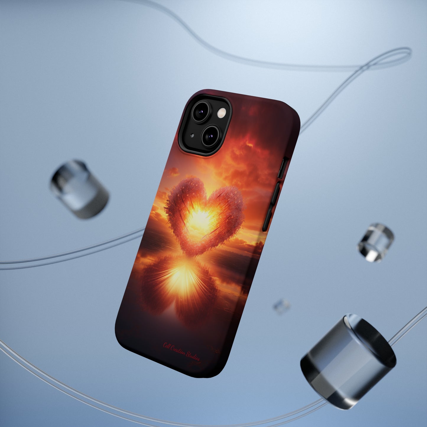 Introducing the "Sun-Kissed Heart" Cell Phone Case – Radiate Love and Light -MagSafe Tough Cases