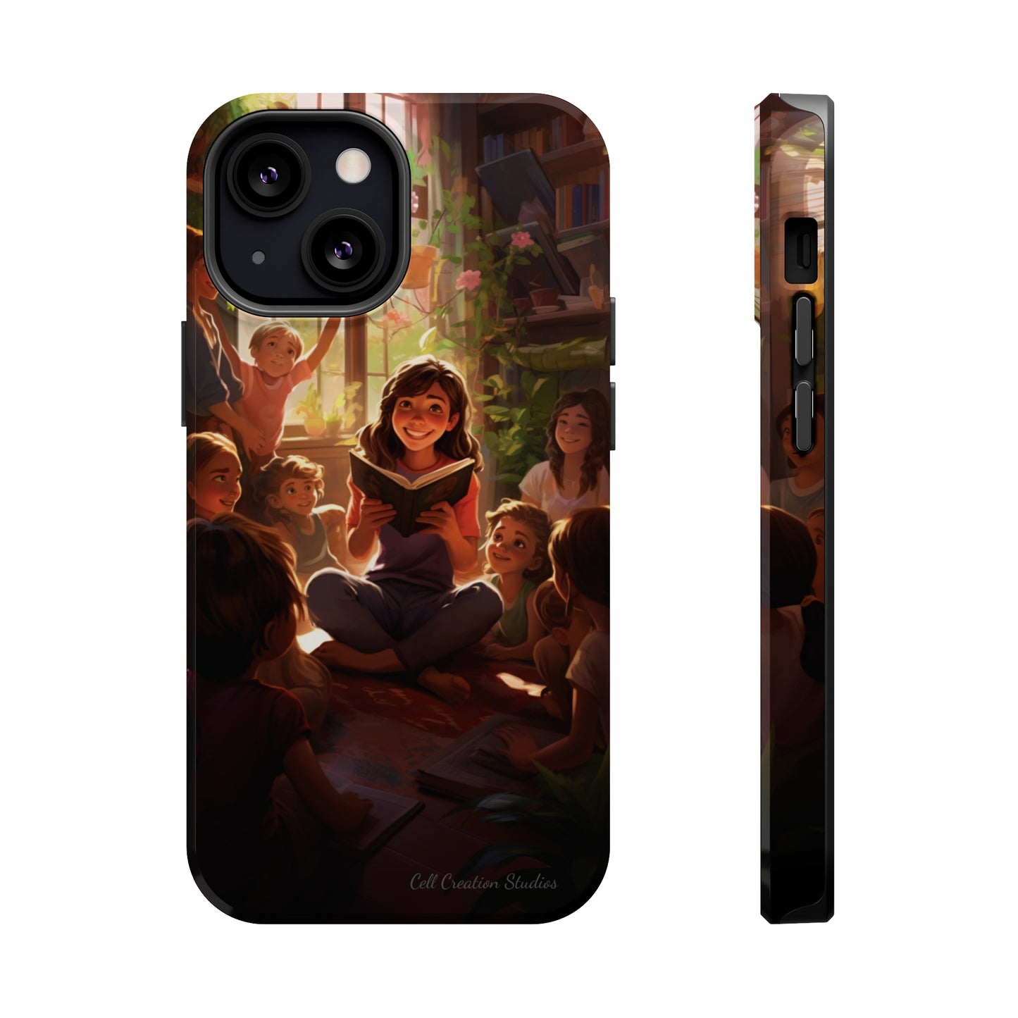 Introducing the "Inspiring Teacher's Tale" Cell Phone Case – Capture the Joy of Storytime -MagSafe Tough Cases