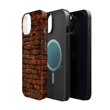 Introducing our "Urban Brick Wall" Cell Phone Case – the perfect blend of urban style and device protection -MagSafe Tough Cases