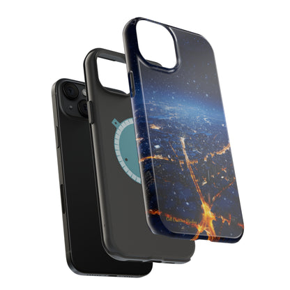 "Urban Snowfall Glow" -MagSafe Tough iPhone Cases