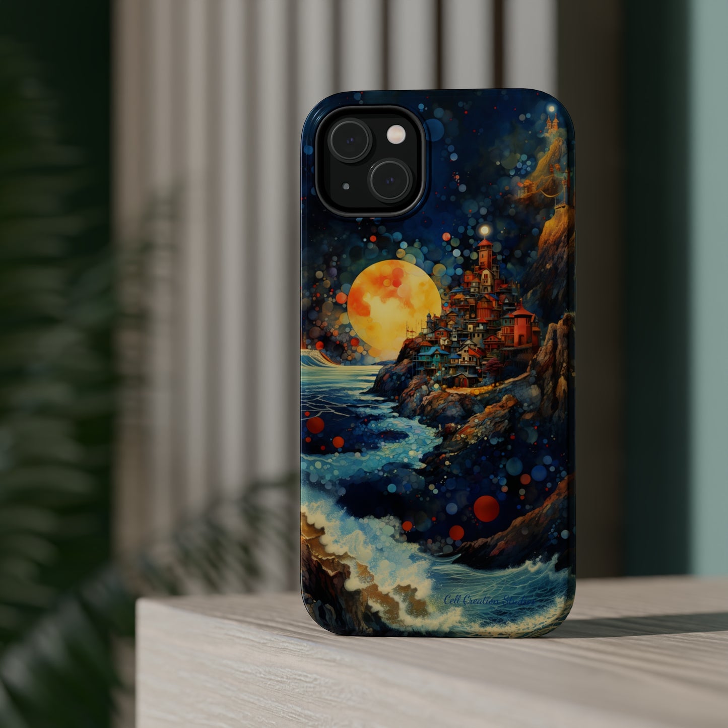 "Moonlit Coastal Vista" -MagSafe Tough iPhone Cases