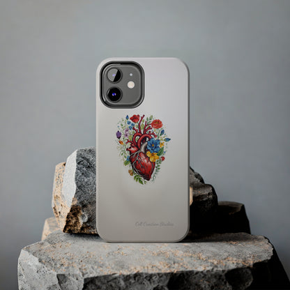 "Floral Heart Harmony" -Tough iPhone Cases