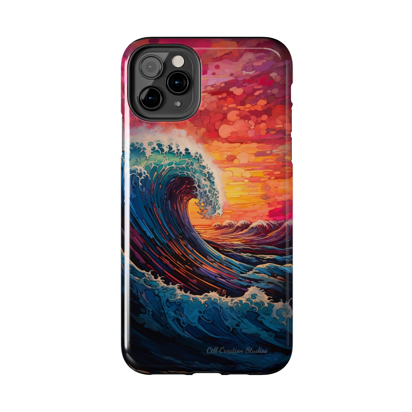 "Colorful Ocean Wave" Cell Phone Case -Tough Phone Cases