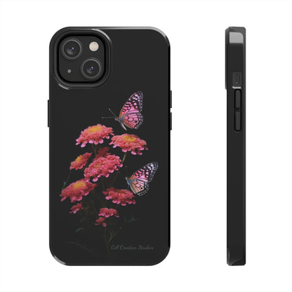 "Achillea Desert Eve Deep Rose & Butterfly" Phone Case -Tough Phone Cases