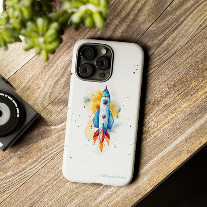 Introducing our "Cosmic Rocket" Cell Phone Case – Where Style Meets Adventure -Tough Cases