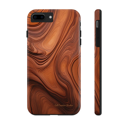 The "Natural Elegance" Wood Pattern Phone Case -Tough Phone Cases