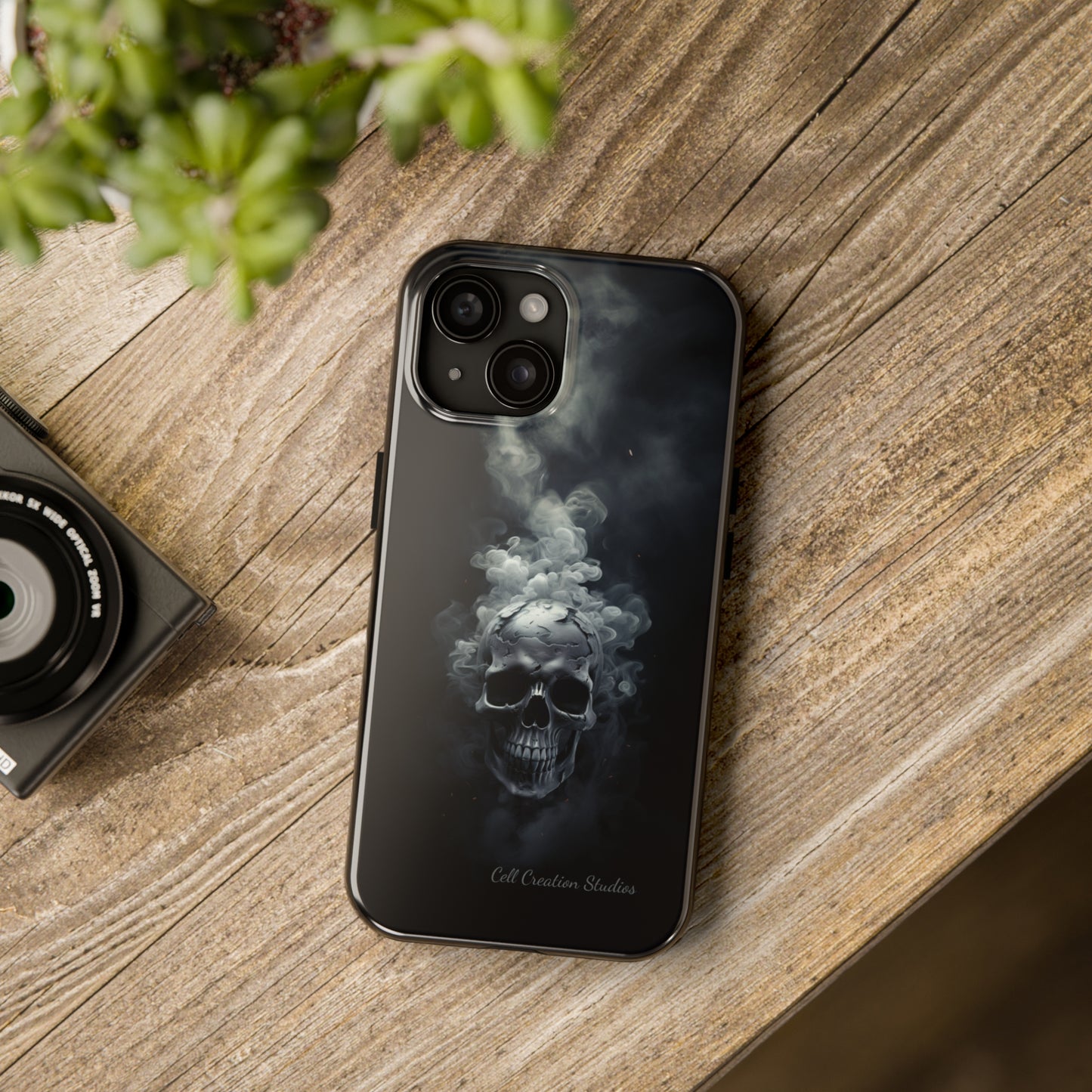 "Ethereal Skull Noir" -Tough iPhone Cases