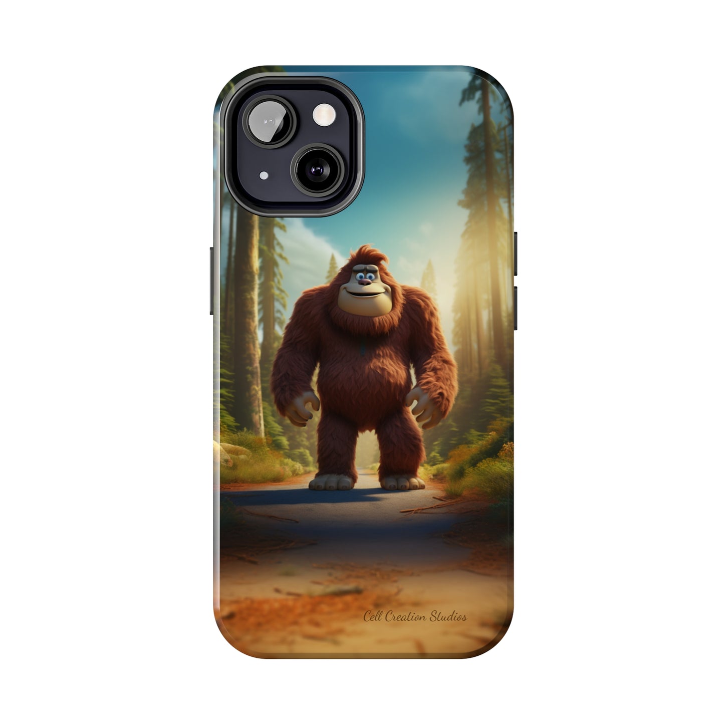 The "Trail Trekker" Bigfoot Cartoon Phone Case -Tough Phone Cases