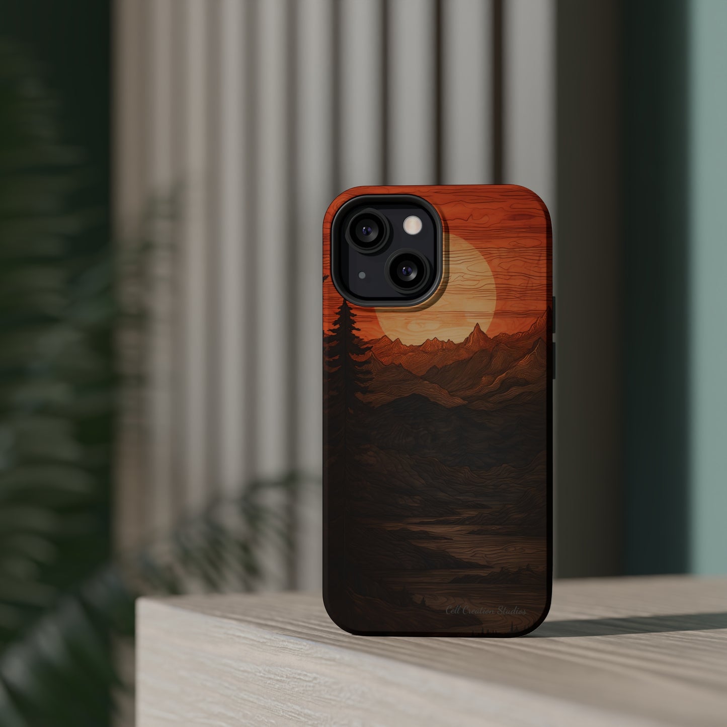 The "Sunset Mountains" Phone Case -MagSafe Tough Cases