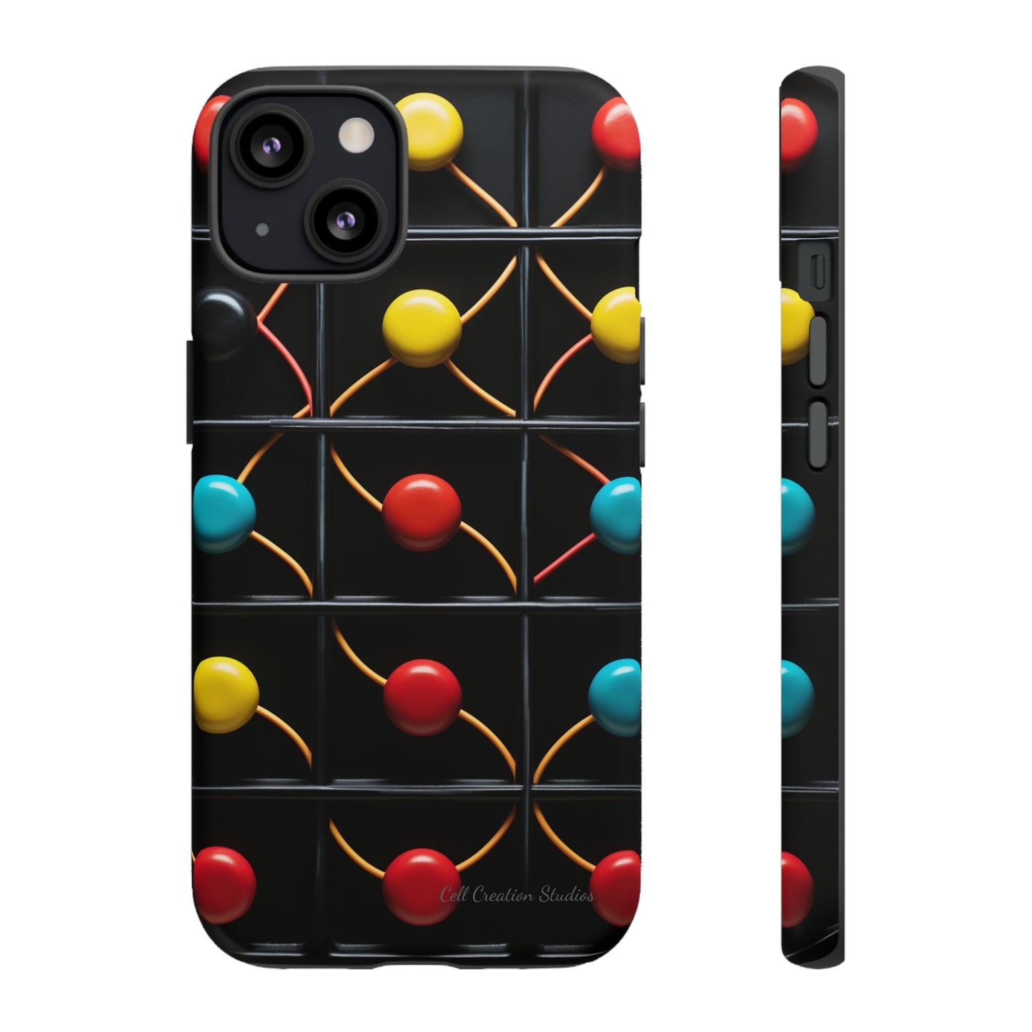 "Vibrant Spheres Fusion" -Tough Phone Cases