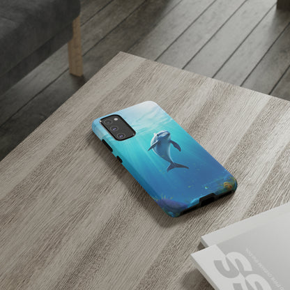 The "Dolphin Serenity" -Tough Samsung Phone Cases