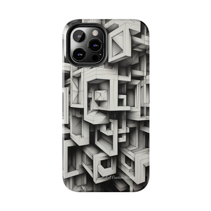 The "Geometric Right Angles" Cell Phone Case -Experience Sleek Simplicity-Tough Phone Cases