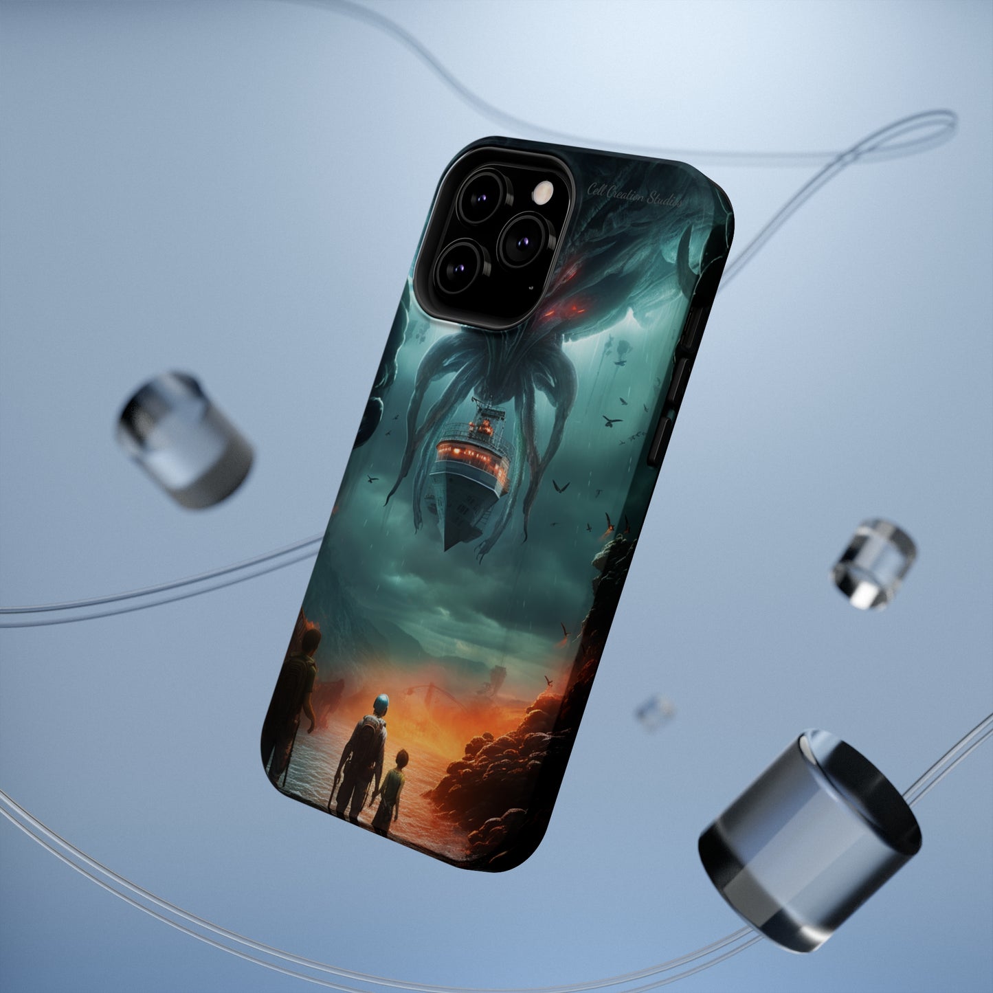 Introducing the "Extraterrestrial Resonance" Cell Phone Case – Unveil the Unseen! -MagSafe Tough Cases