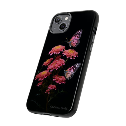 "Achillea Desert Eve Deep Rose & Butterfly" Phone Case -Tough Cases