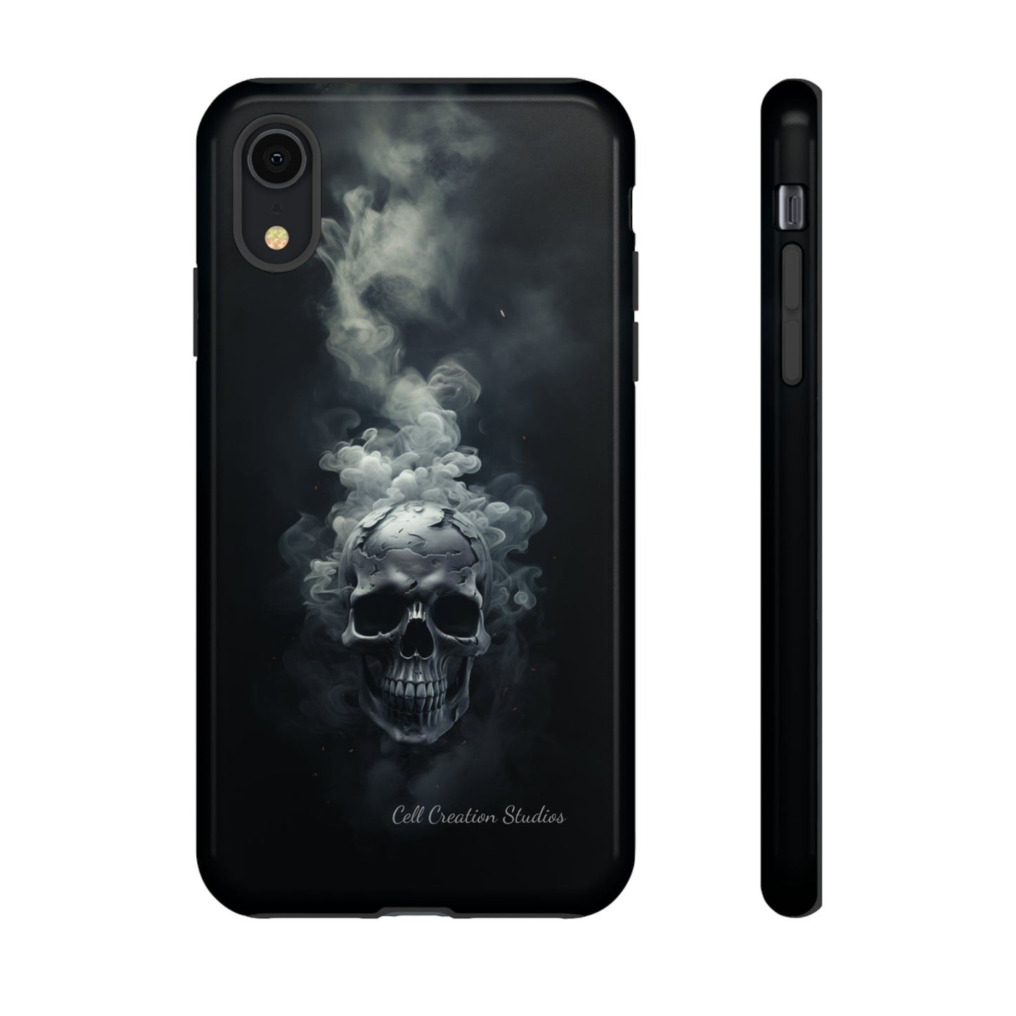 "Ethereal Skull Noir" -Tough iPhone Cases