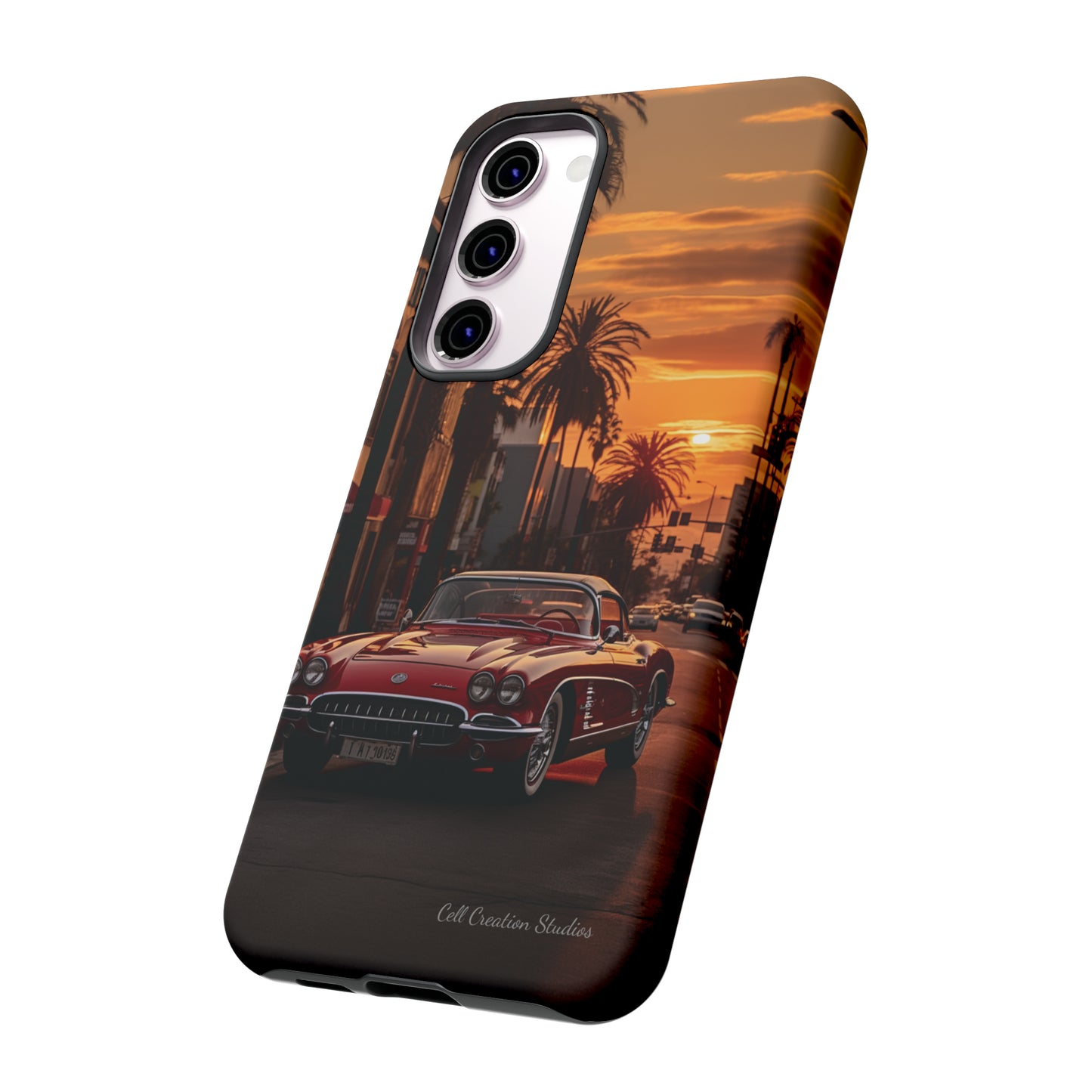 "Sunset Boulevard Classic Red Car" Cell Phone Case -Tough Cases