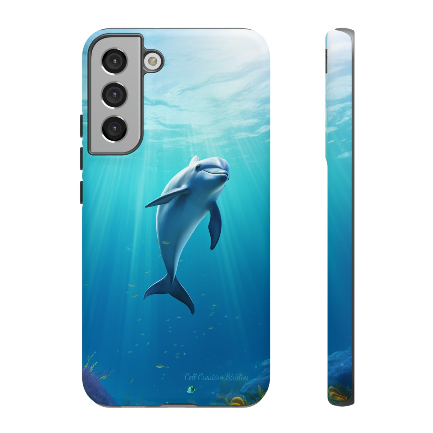 The "Dolphin Serenity" -Tough Samsung Phone Cases