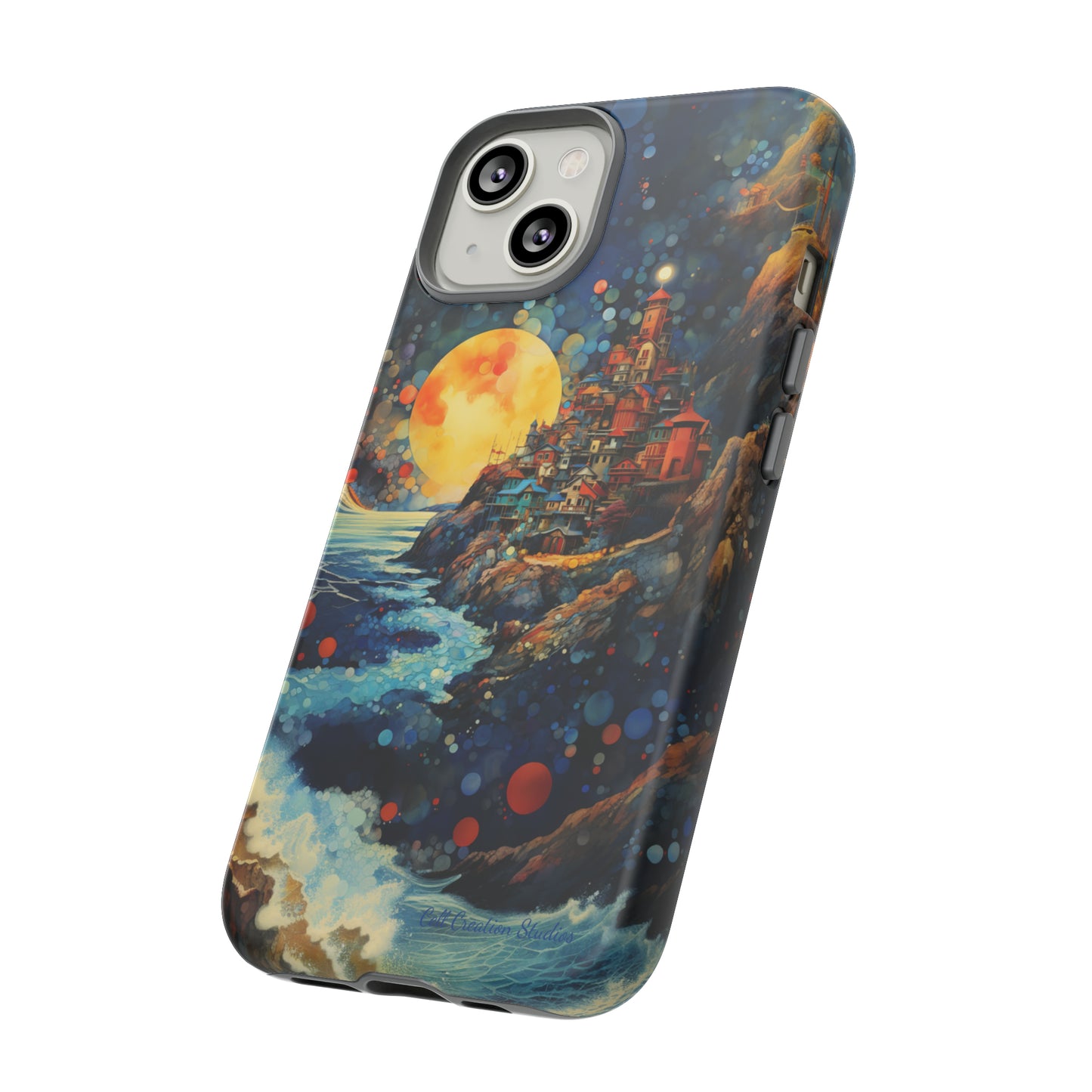 "Moonlit Coastal Vista" -Tough iPhone Cases