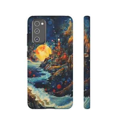 "Moonlit Coastal Vista" -Tough Samsung Phone Cases